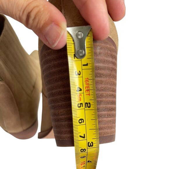 J. Crew Women's Size 8 Suede Leather Western Ankle Boots Tan Beige - Picture 11 of 11